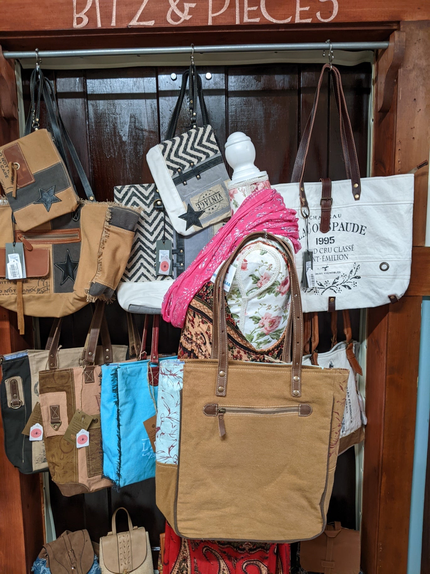 Floral Stamped Tote