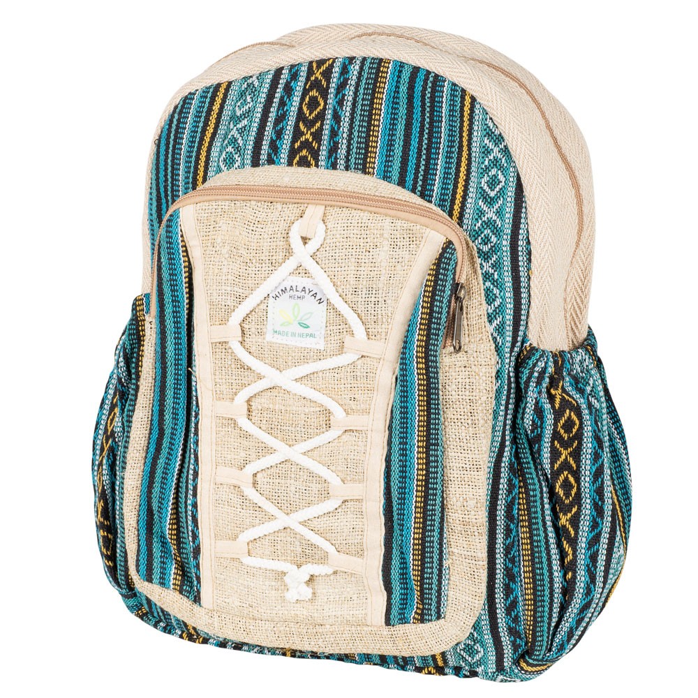 Blue Tone Hemp Backpack