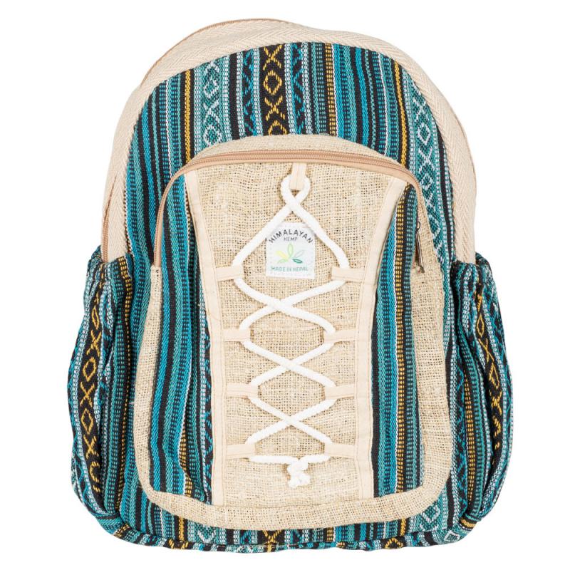 Blue Tone Hemp Backpack