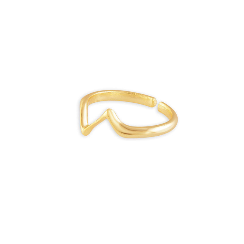 Golden Wave Ring