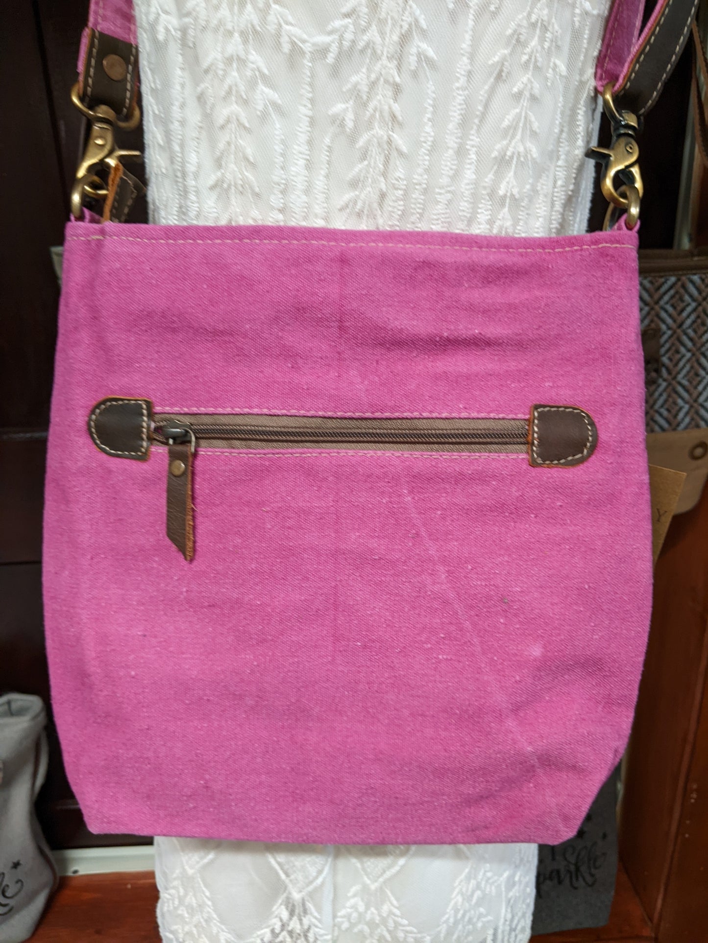 Pink and Black Star Shoulder Bag