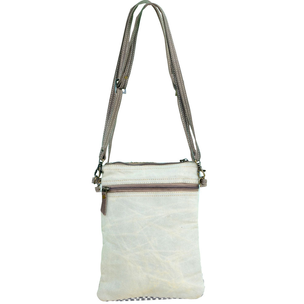 Canvas Patterned Crossbody Bag