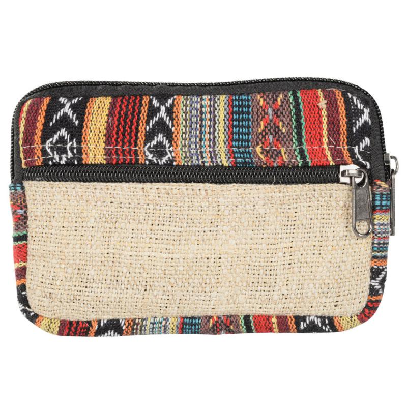 Zipper Hemp Coin Purse