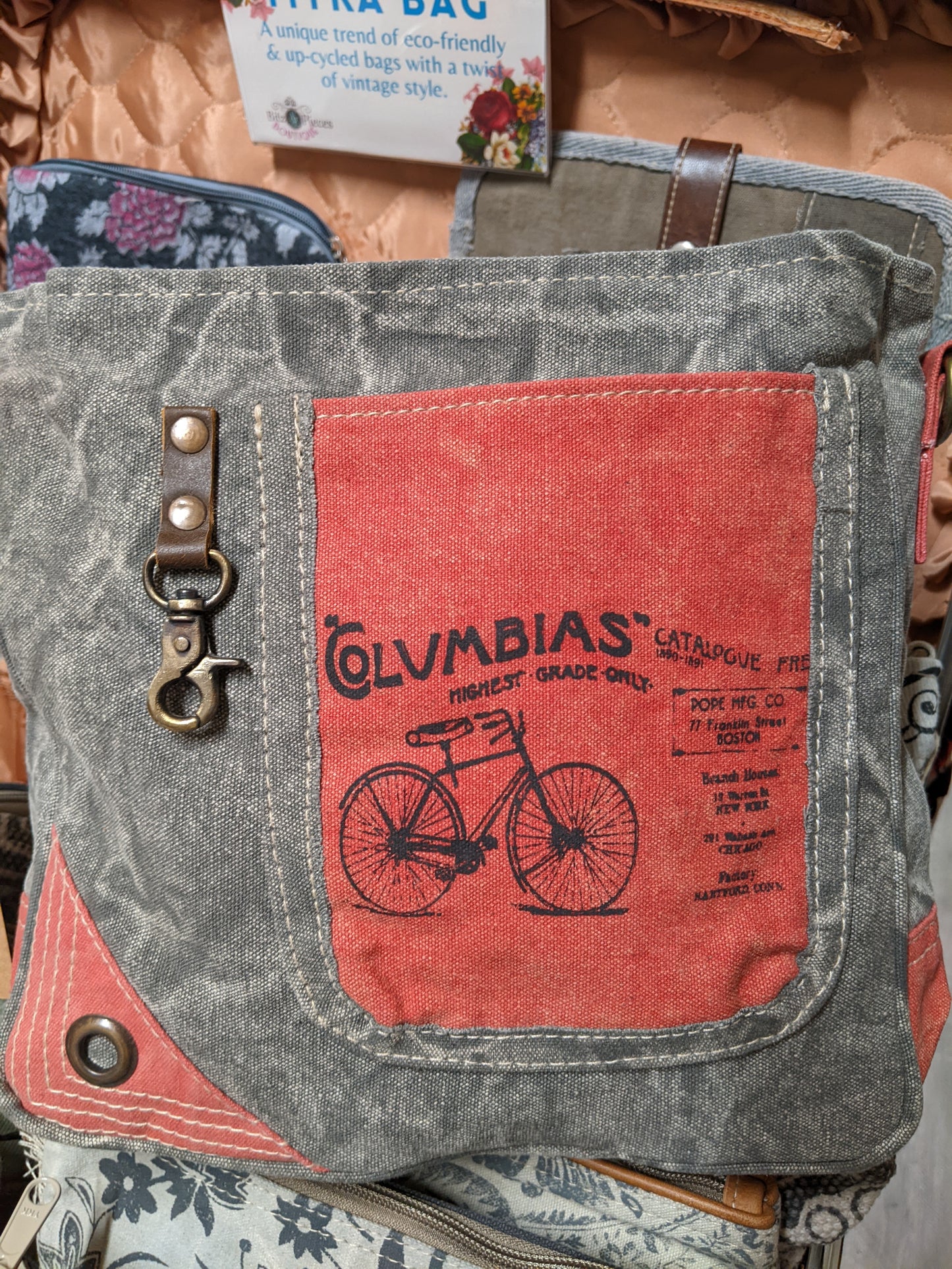 Red Columbia Bike Crossbody
