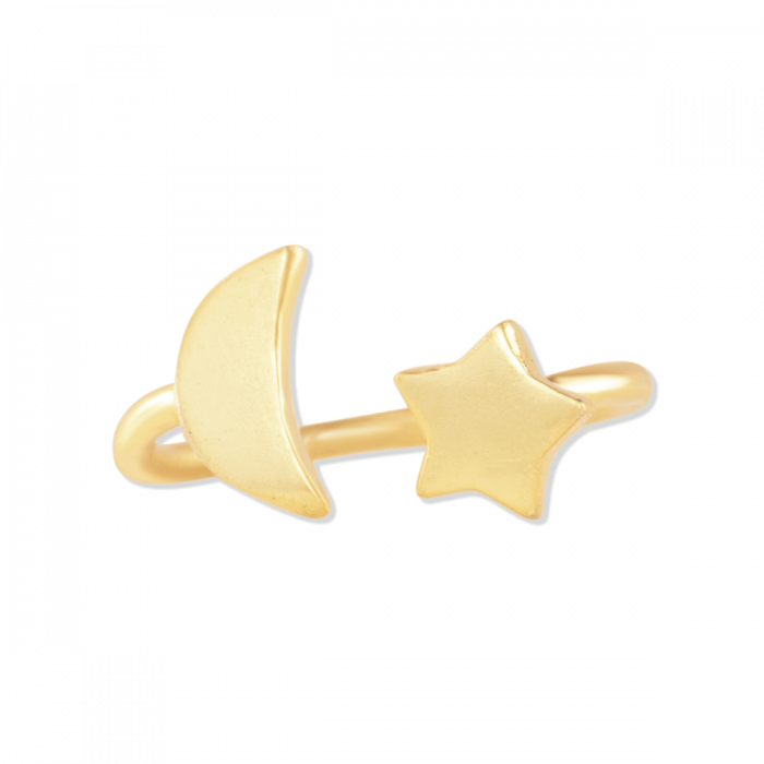 Star and Moon Ring