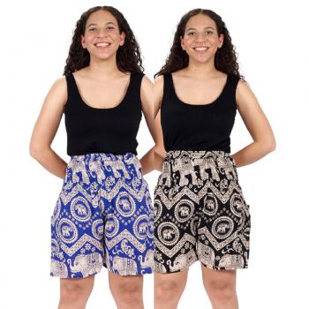 Elephant Rayon Shorts