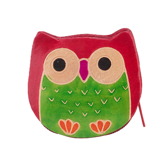 Owl Zippered Coin Purse