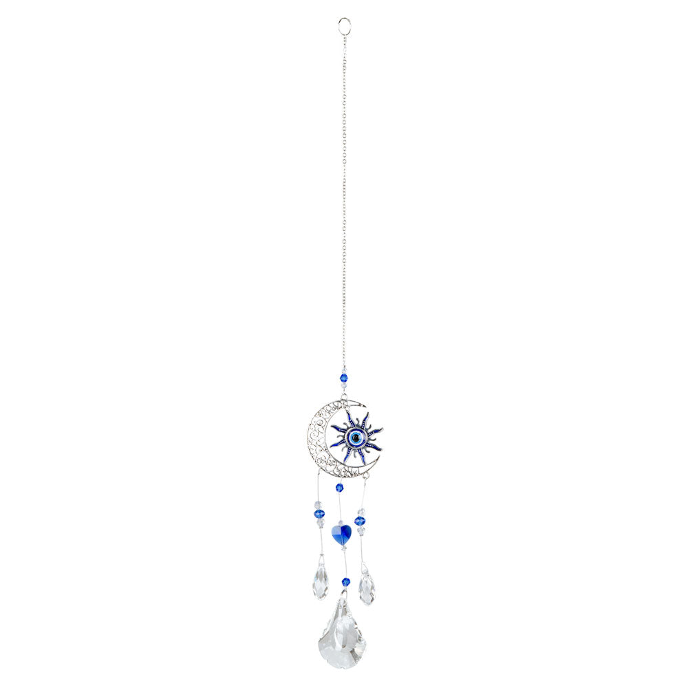 Sun and Moon Evil Eye Suncatcher