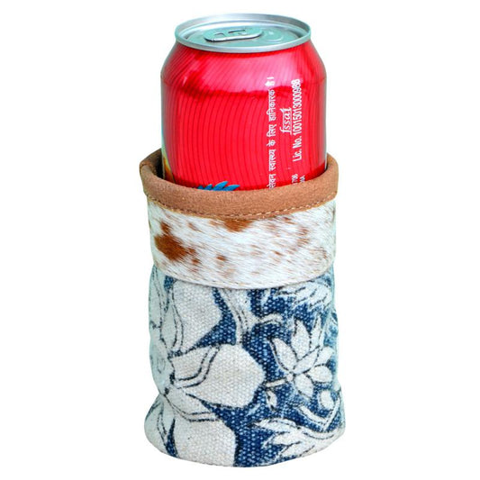 Blue Flower Can Koozie