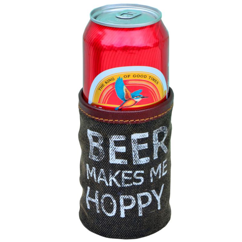 Beer Makes me Hoppy Can Koozie