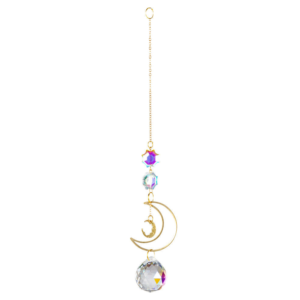 Moon and Crystal Suncatcher