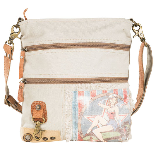 Bomber Pin Up Crossbody Bag