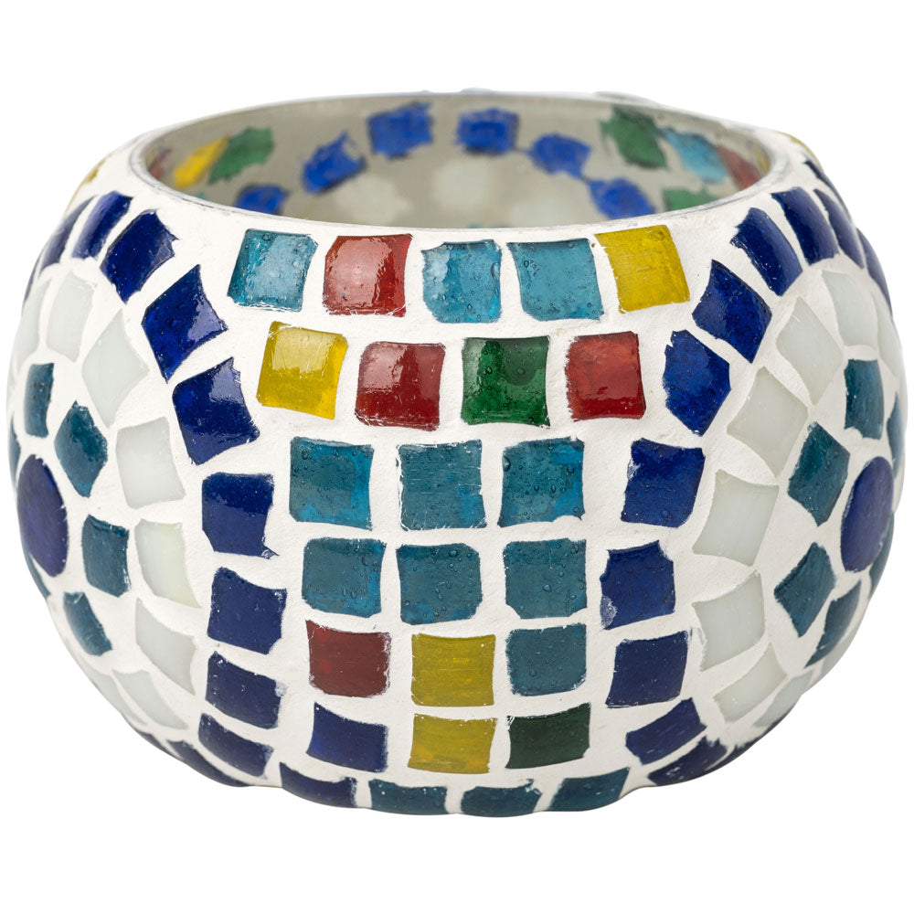 Multicolor Mosaic Candle Holder