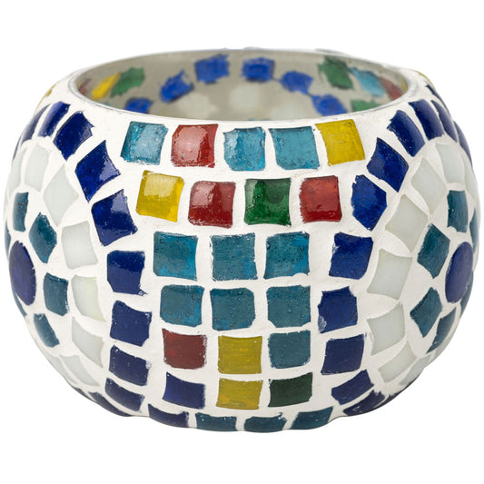 Multicolor Mosaic Candle Holder