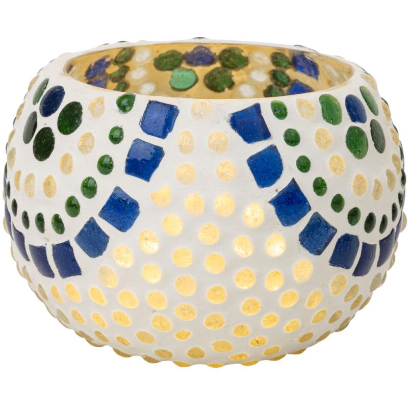 Geometric Mosaic Candle Holder