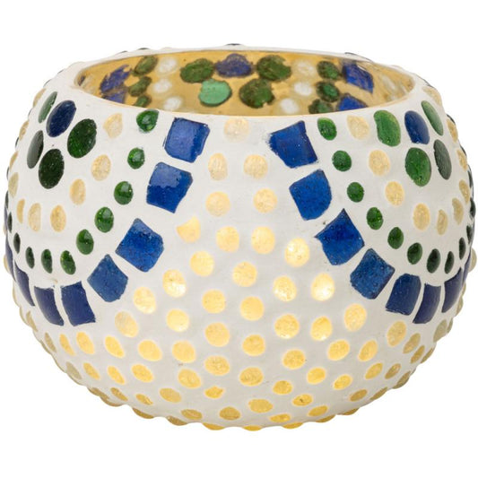 Geometric Mosaic Candle Holder