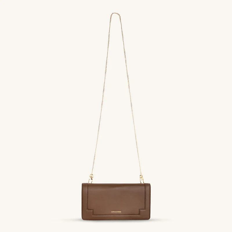 Delphine Crossbody - Chocolate Latte