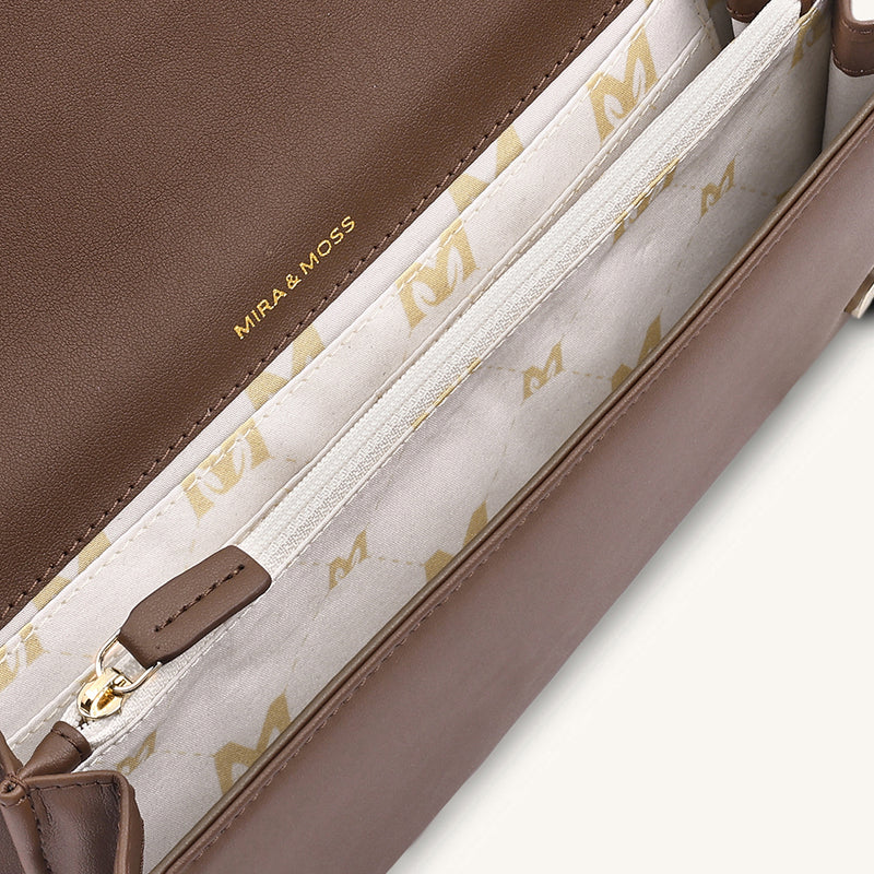 Delphine Crossbody - Chocolate Latte