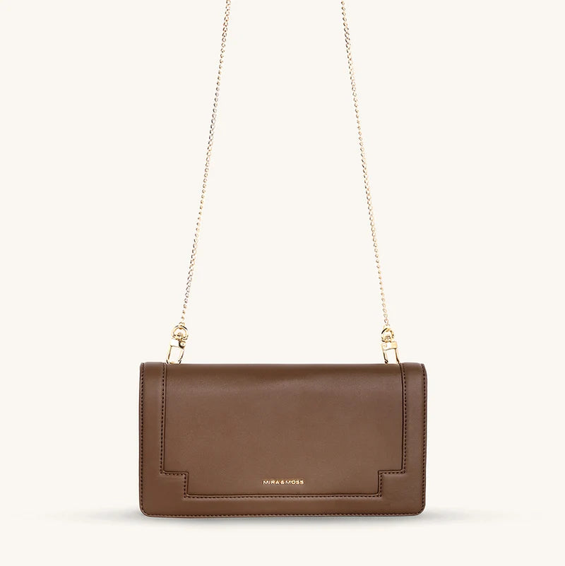 Delphine Crossbody - Chocolate Latte