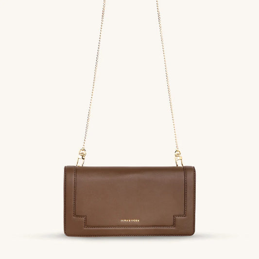 Delphine Crossbody - Chocolate Latte
