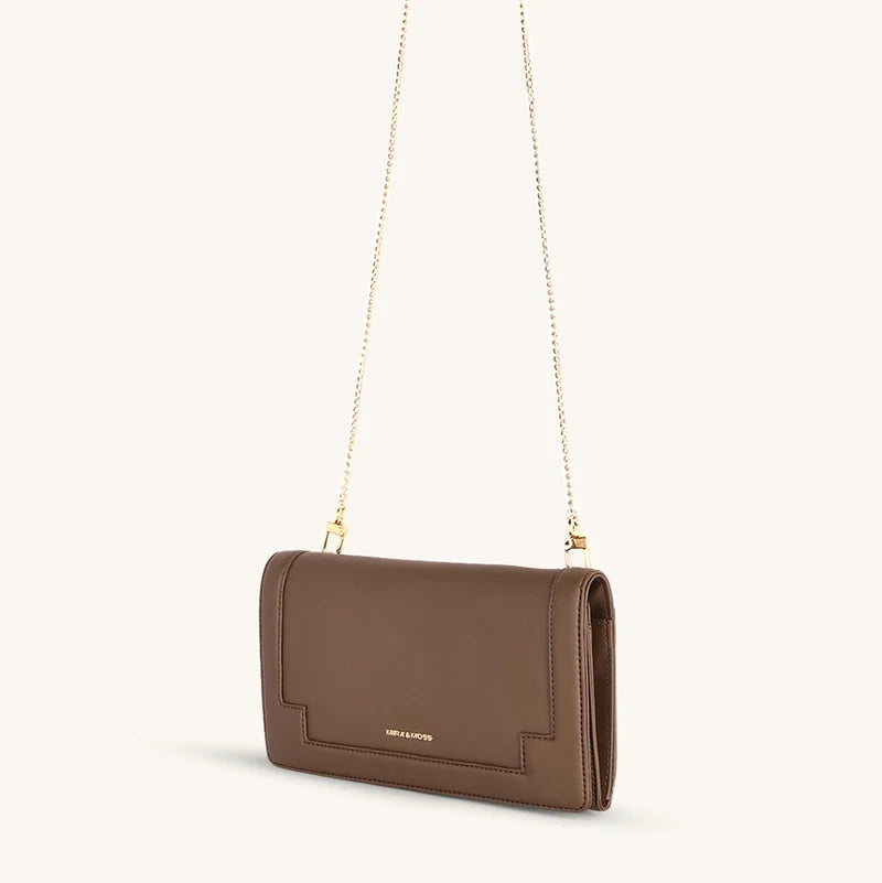 Delphine Crossbody - Chocolate Latte