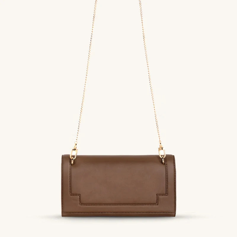 Delphine Crossbody - Chocolate Latte