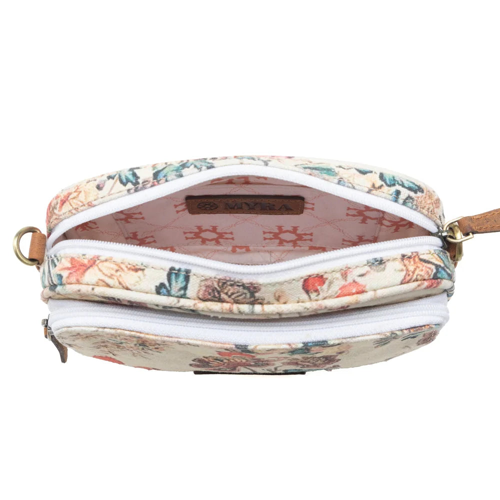 Meadow Song Cotton & Leather Crossbody in Primrose Yellow