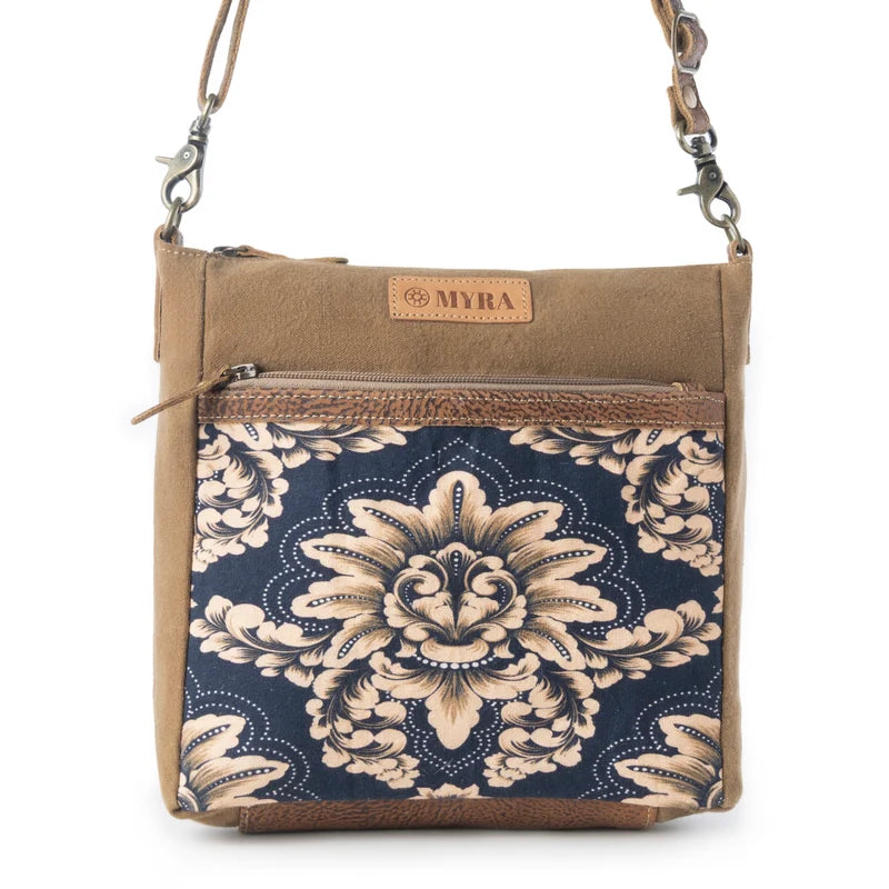 Crestbloom Vintage Crossbody in Navy
