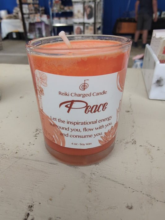 Reiki charged candle- Peace