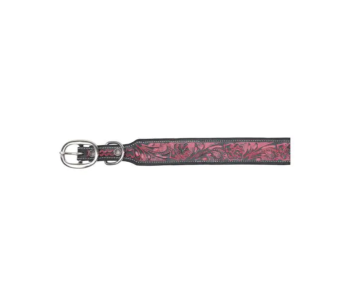 Lucky Dog Hand-Tooled Dog Collar