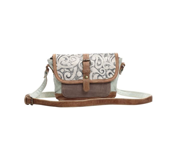 Leaf Print Crossbody Bag