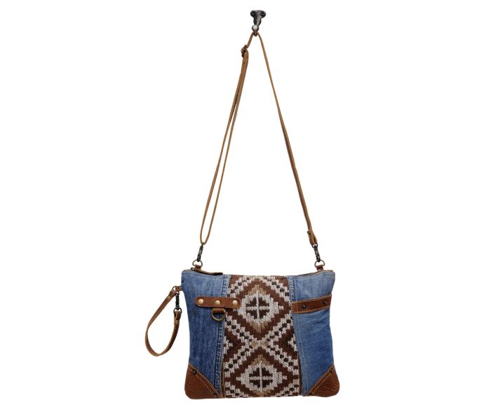 Denim Azteca Pouch