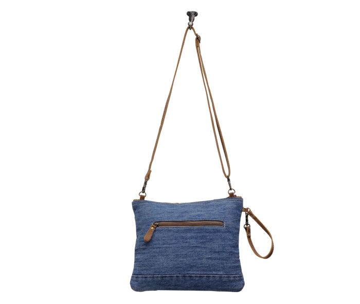 Denim Azteca Pouch