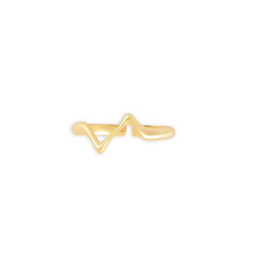 Golden Wave Ring