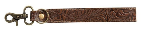 Classic Country Hand-Tooled Key Fob