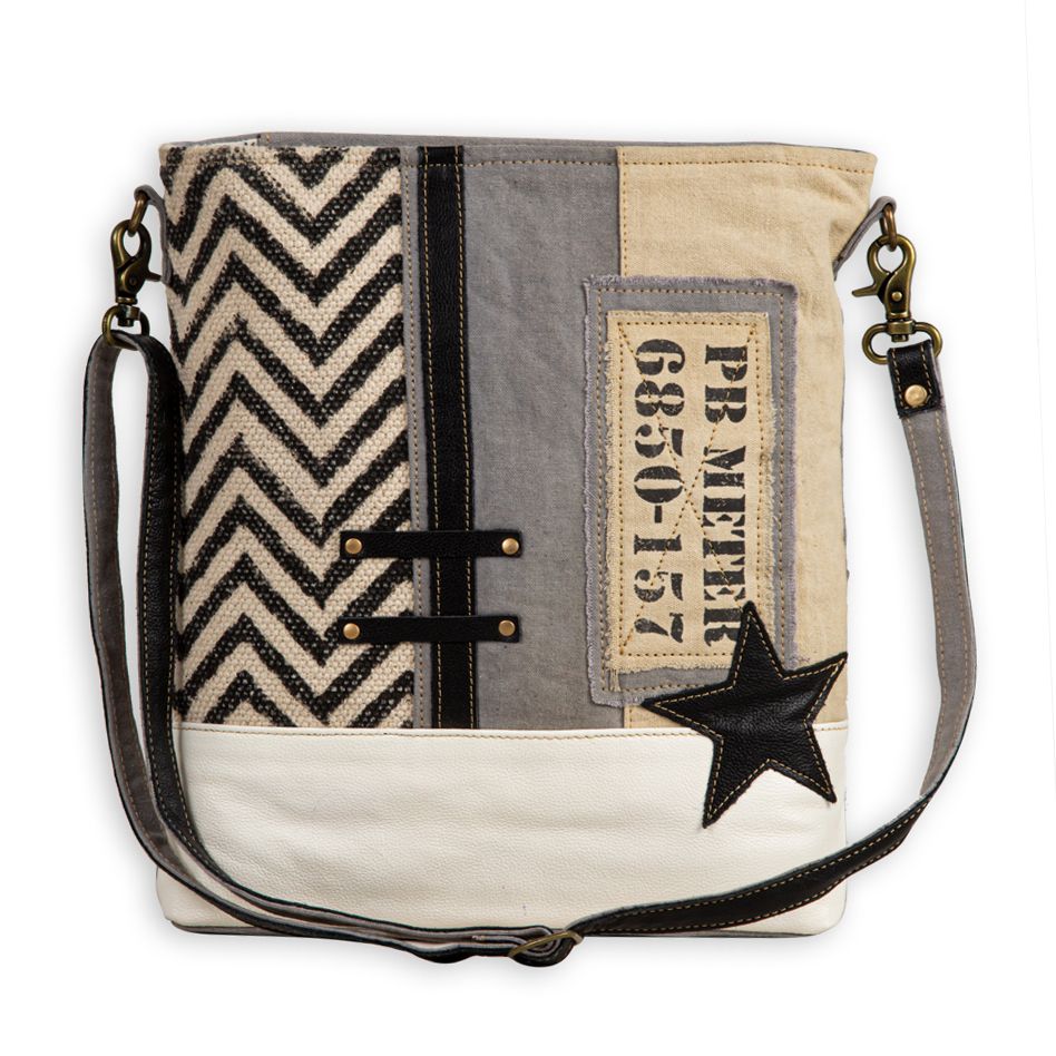 Globetrotter Patch Shoulder Bag