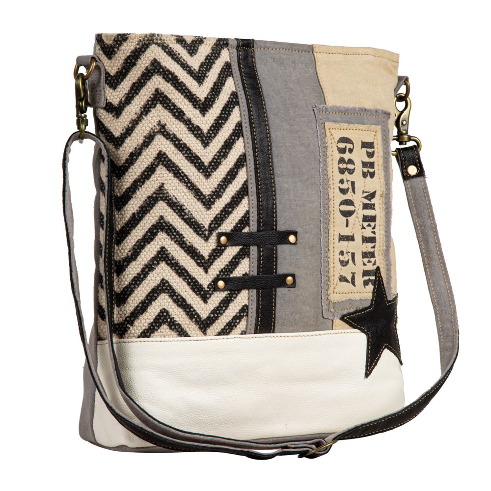 Globetrotter Patch Shoulder Bag