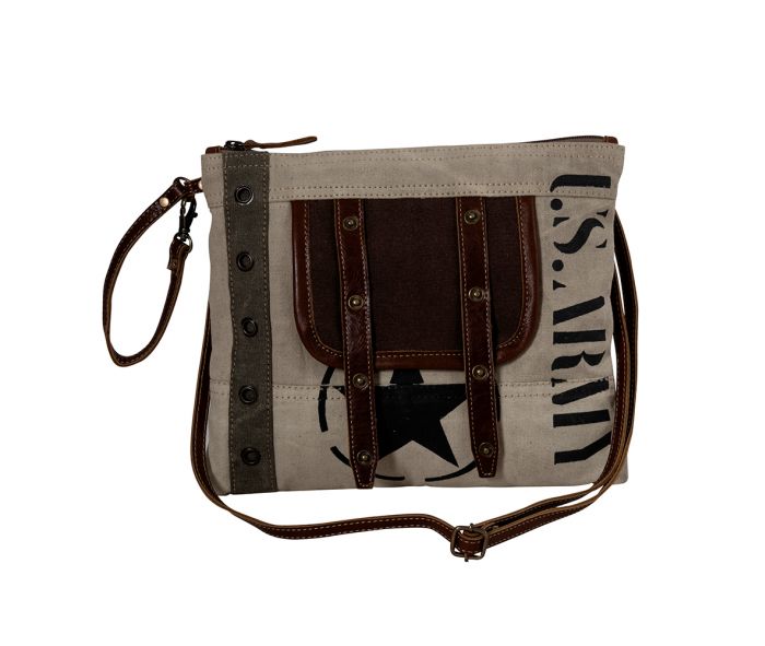 Army Motif Crossbody Bag