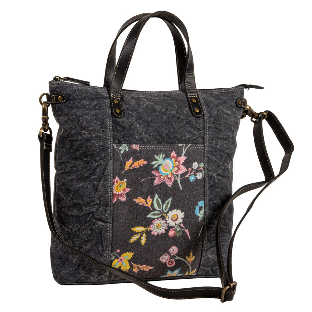 Cavender Floral Canvas Tote