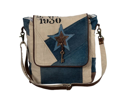 Blue Star Key Shoulder Bag