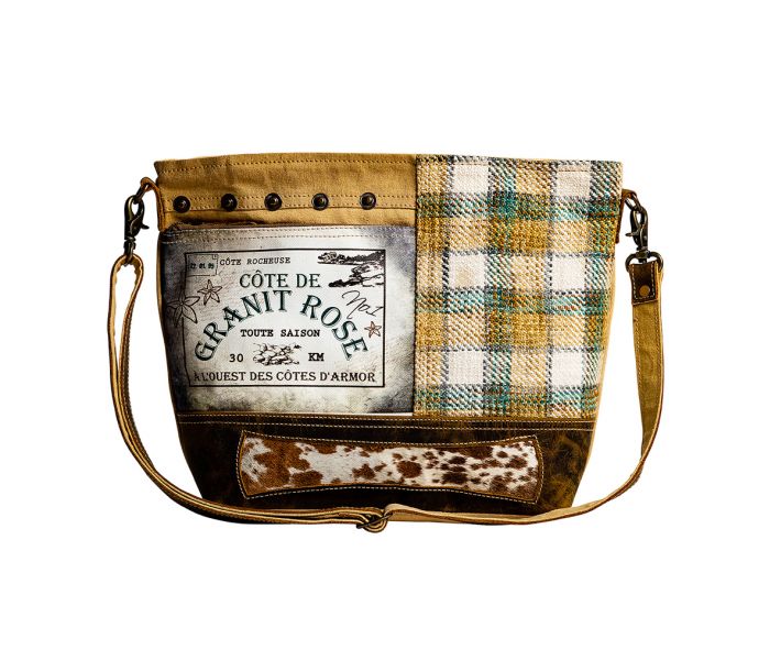 Plaid Granit Rose Crossbody Bag