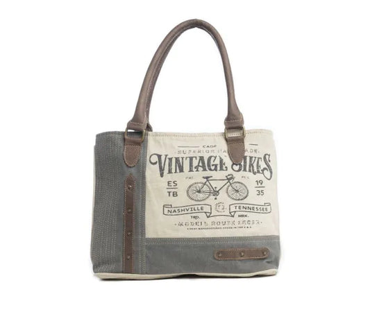 Vintage Bikes Tote Bag