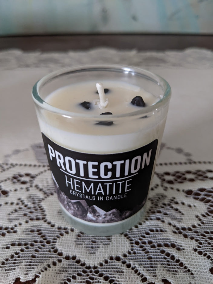 Stone Energy Candle - Hematite