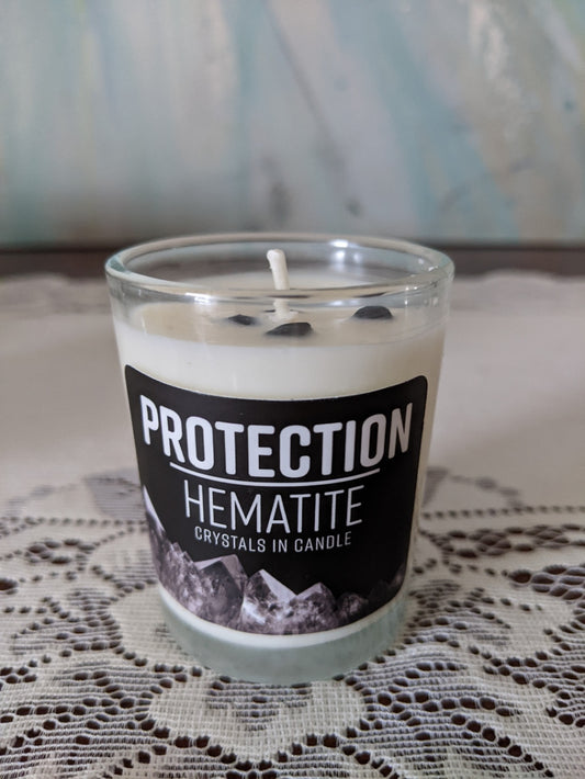 Stone Energy Candle - Hematite