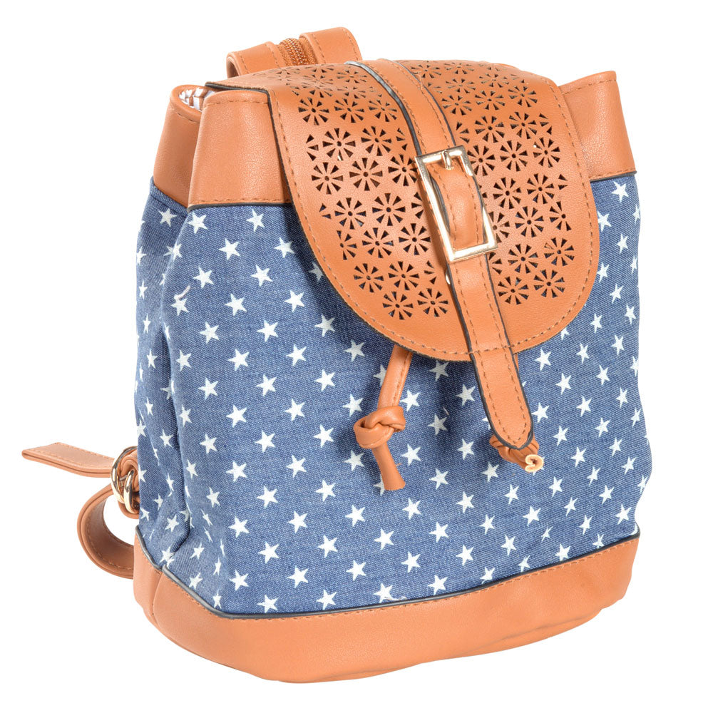 Mini Denim Stars Backpack