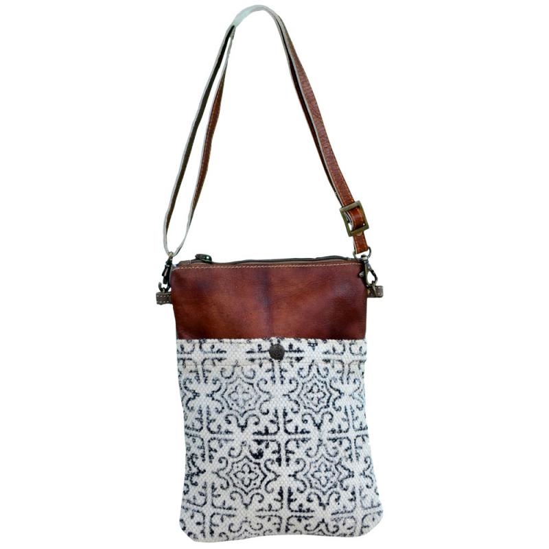 Black and White Crossbody Bag