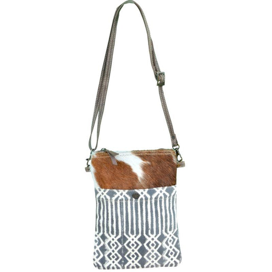 Canvas Patterned Crossbody Bag