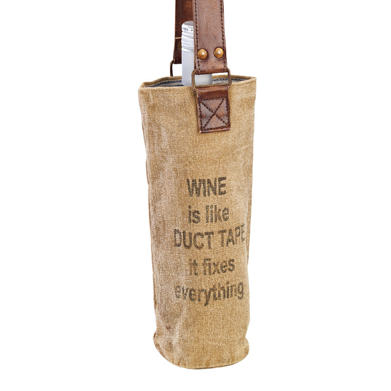 Duct Tape Wine Bag