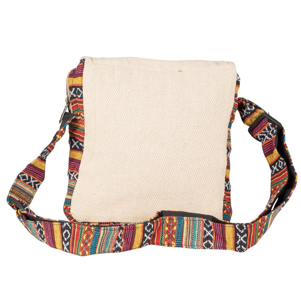 Hemp Crossbody Bag with Flap