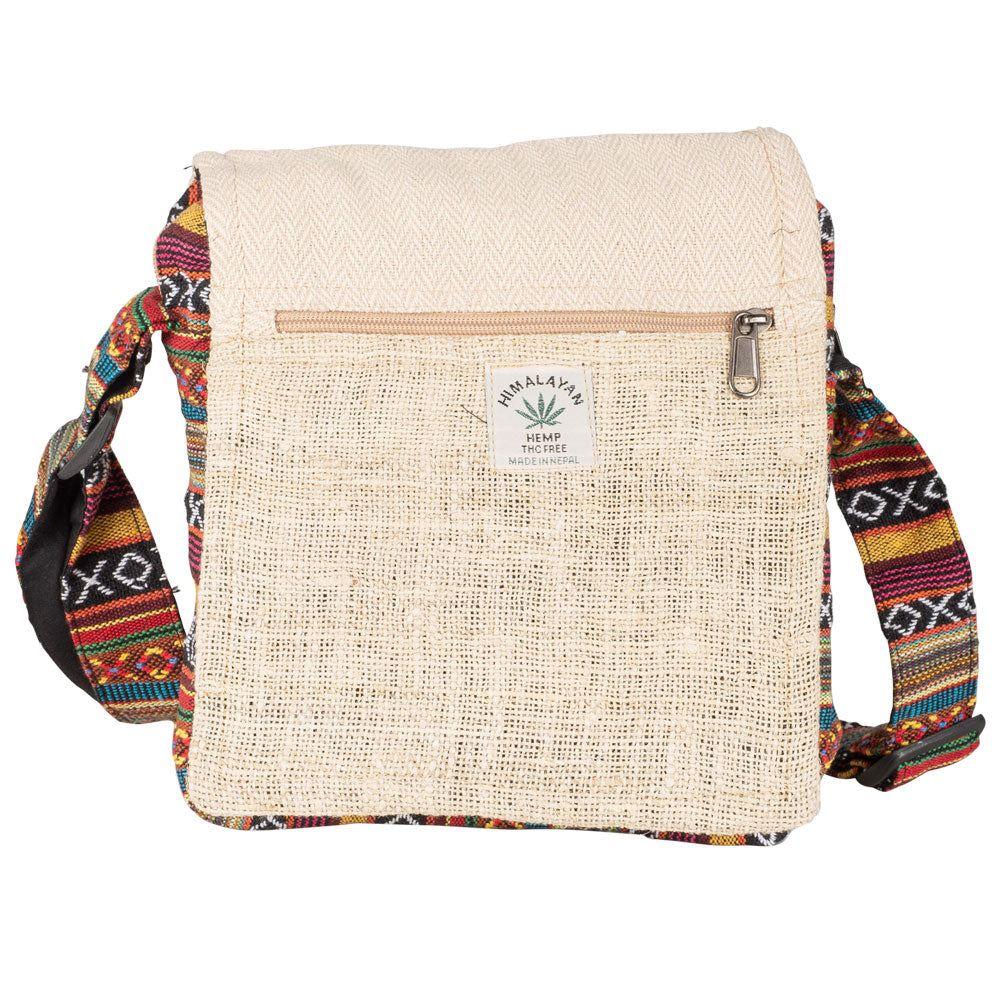 Hemp Crossbody Bag with Flap